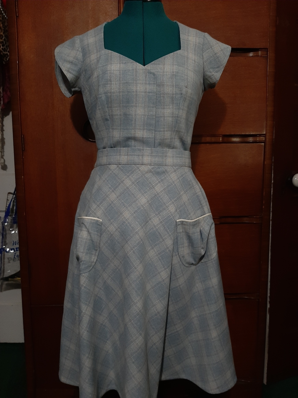 Two Piece Vintage Inspired  Blouse And Skirt
